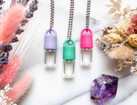 Flora Essential Oil Rollerball Necklace Set